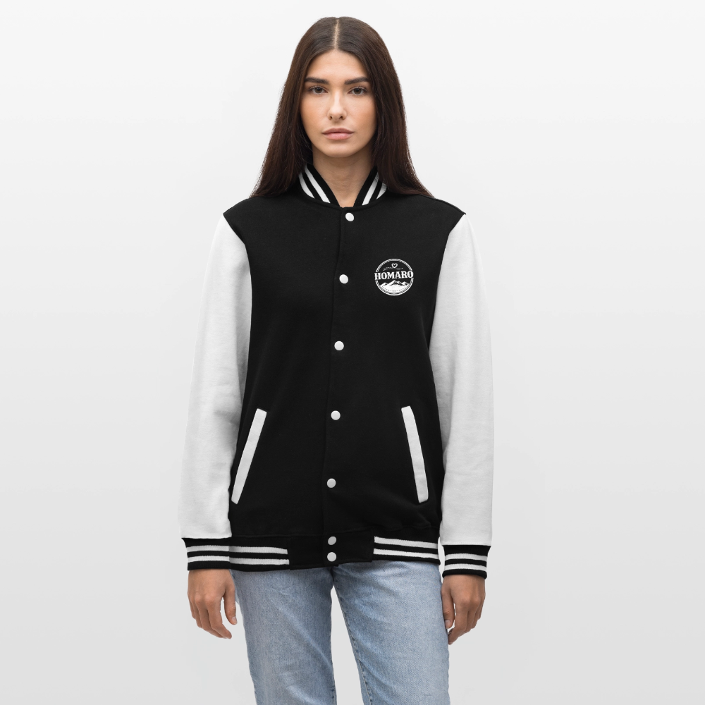 HOMARO Style College Jacke - black/white