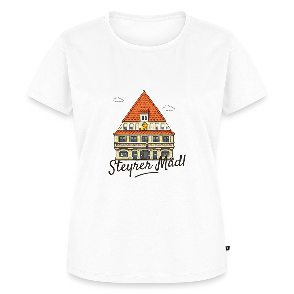 Steyrer Mädl Frauen Premium T-Shirt - Weiß