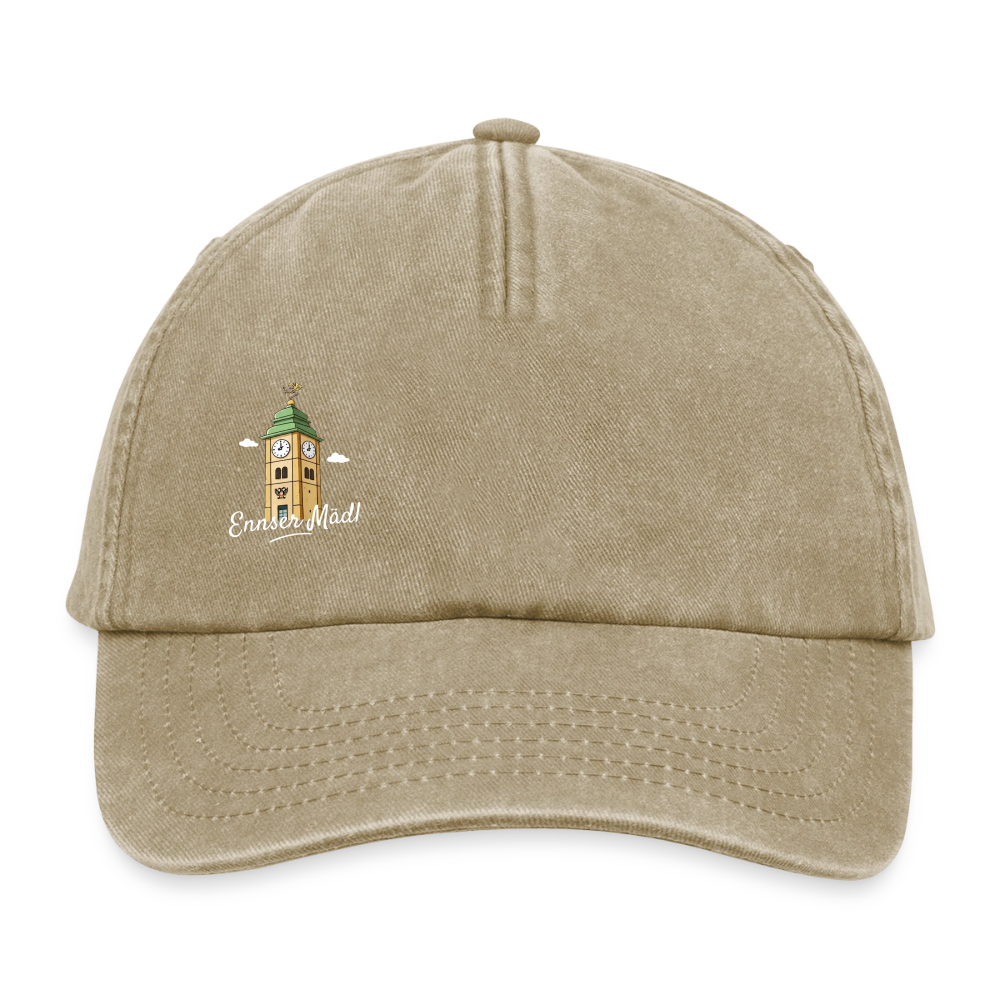 Ennser Mädl Relaxed Vintage Cap dunkelgelb - vintage beige