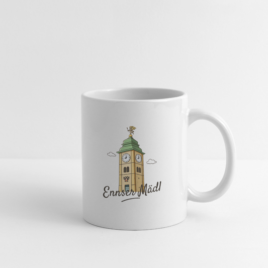 Ennser Mädl Tasse weiß - white