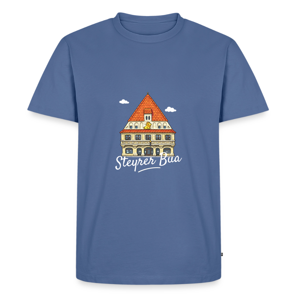 Steyrer Bua Männer Premium T-Shirt blau - Taubenblau