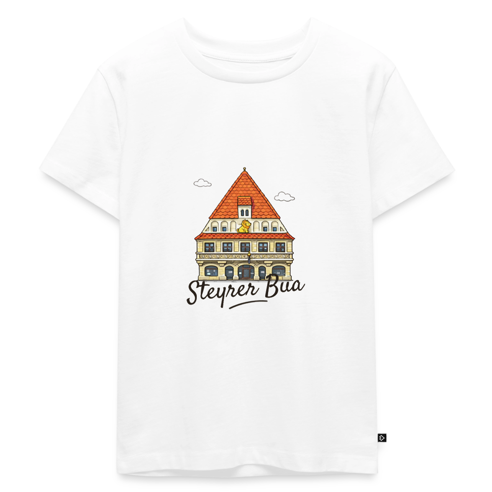 Steyrer Bua Kinder Premium T-Shirt weiß - Weiß