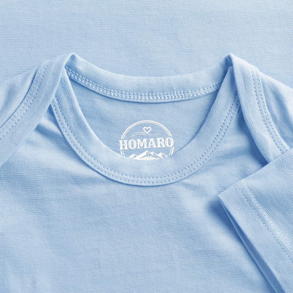 Steyrer Bua Baby Bio-Kurzarm-Body blau - Hellblau