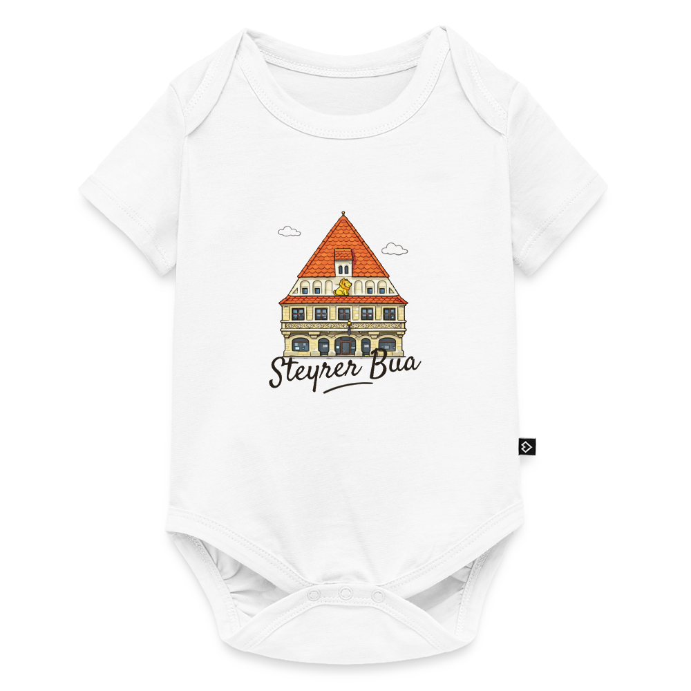Steyrer Bua Baby Bio-Kurzarm-Body weiß - Weiß