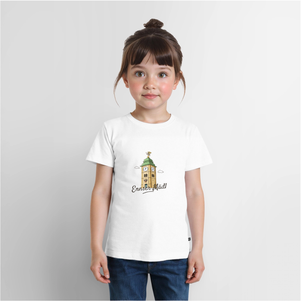 Ennser Mädl Kids' Premium T-Shirt weiß - white