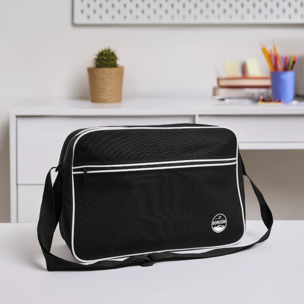 HOMARO Style Retro Tasche - black/white