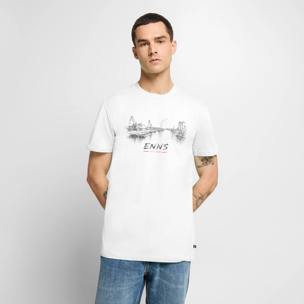 Ennshafen Männer Premium T-Shirt - white