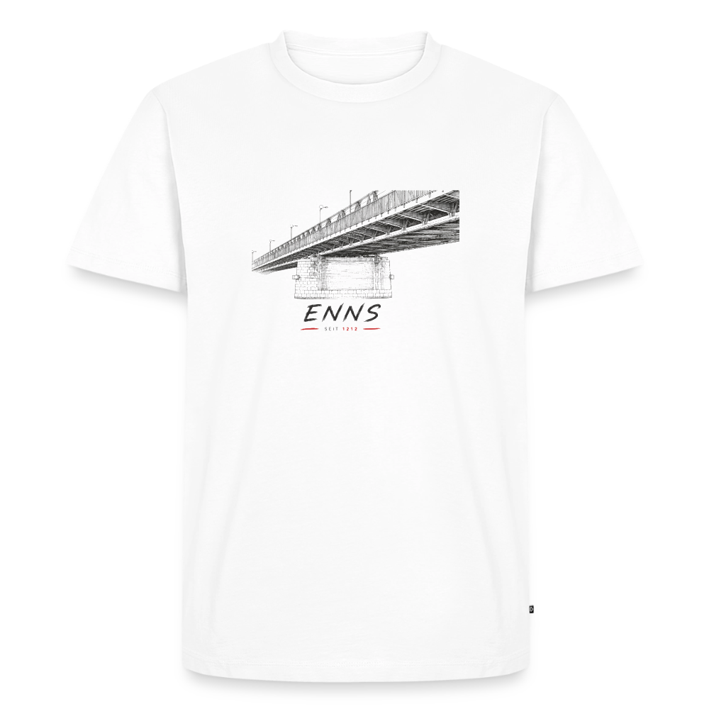 Ennsbrücke Männer Premium T-Shirt - white