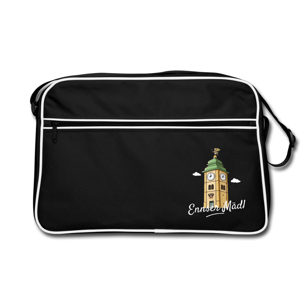 Ennser Mädl Retro Tasche - black/white