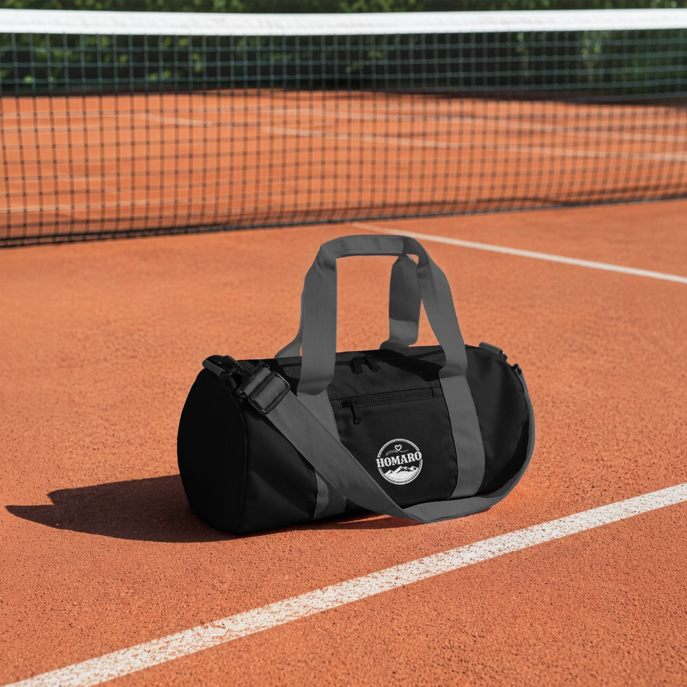 HOMARO Style recycelte Duffel Tasche - black/graphite grey