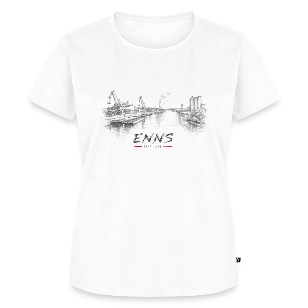 Ennshafen Frauen Premium T-Shirt - white