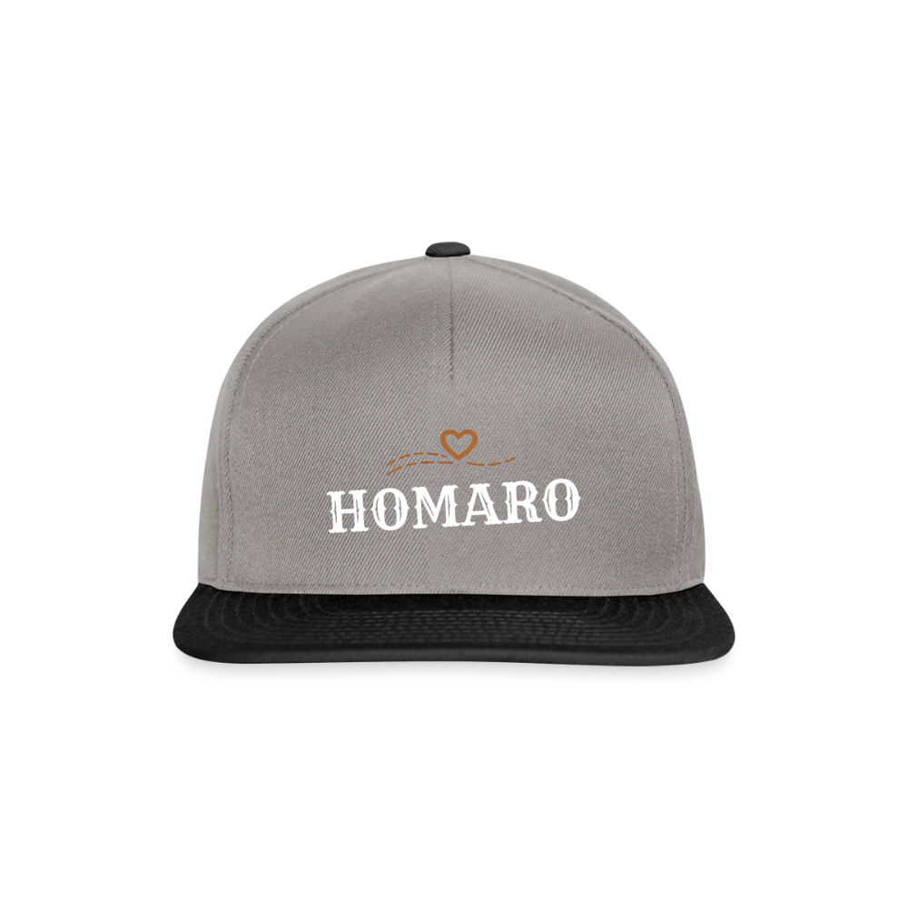 HOMARO Style II Snapback Cap - graphite/black