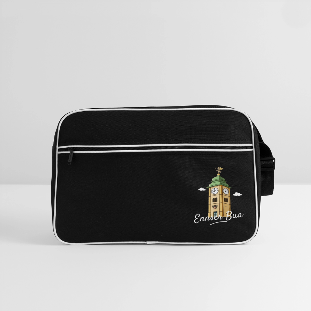 Ennser Bua Retro Tasche - black/white
