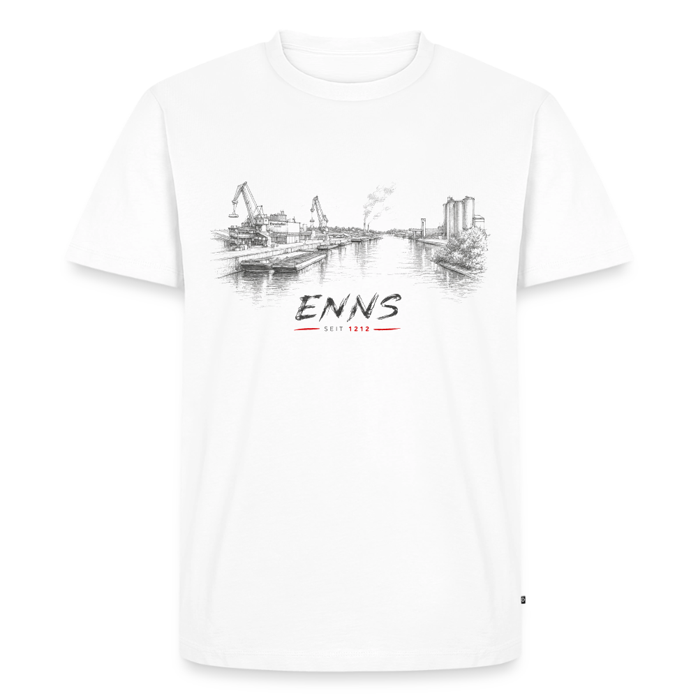 Ennshafen Männer Premium T-Shirt - white