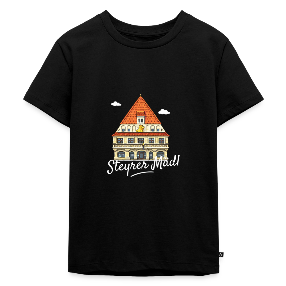 Steyrer Mädl Kinder Premium T-Shirt schwarz - Schwarz