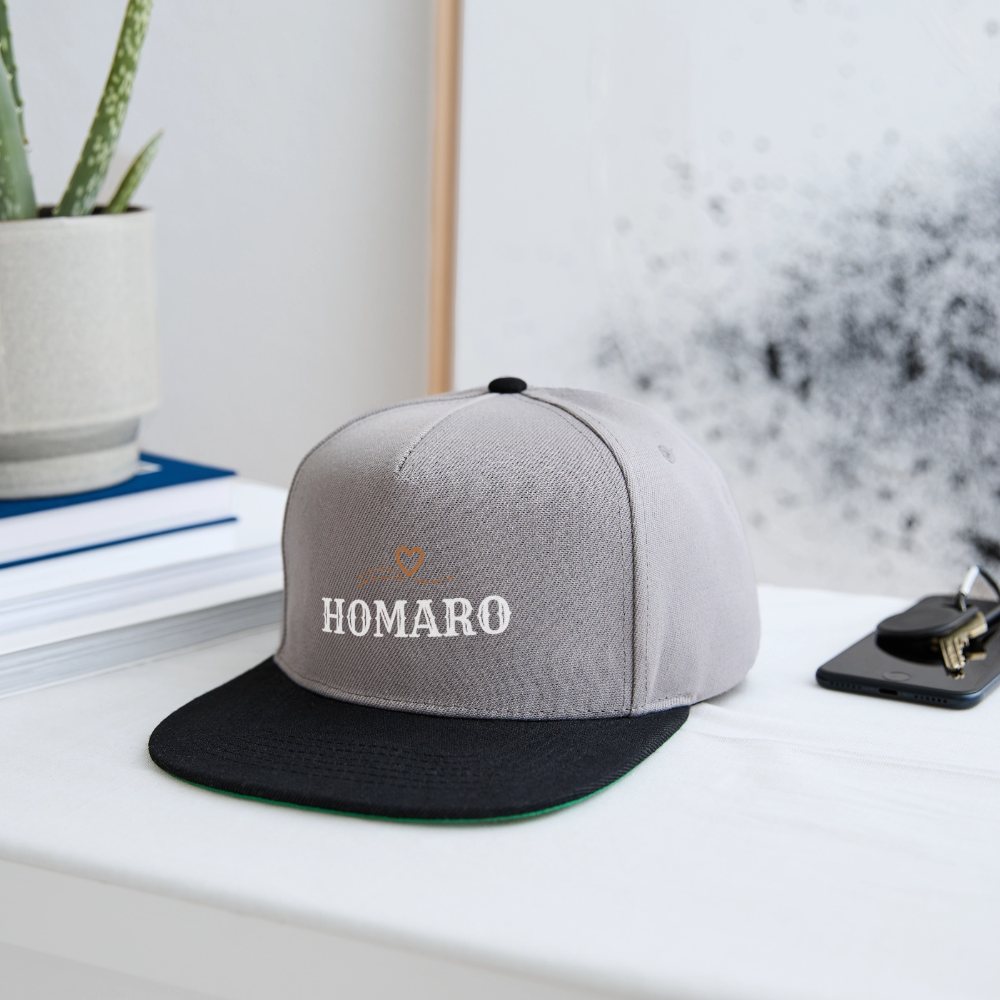 HOMARO Style II Snapback Cap - graphite/black