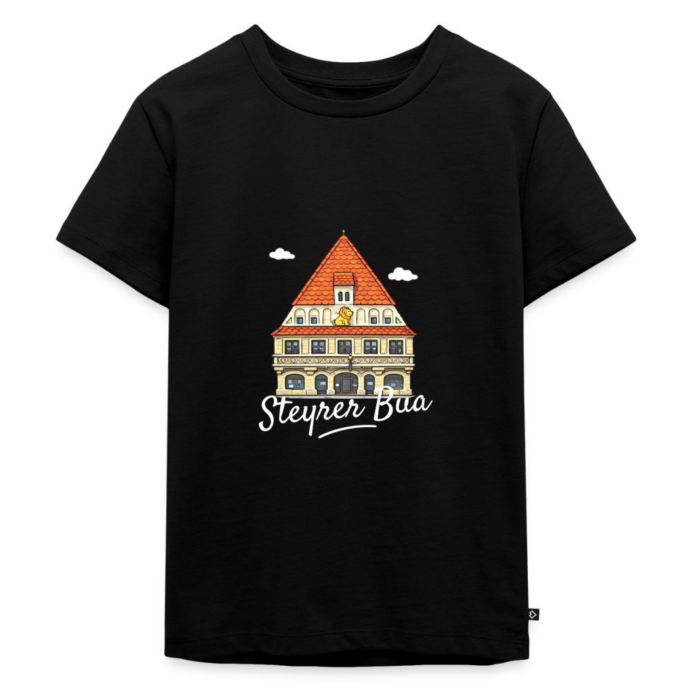 Steyrer Bua Kinder Premium T-Shirt schwarz - Schwarz
