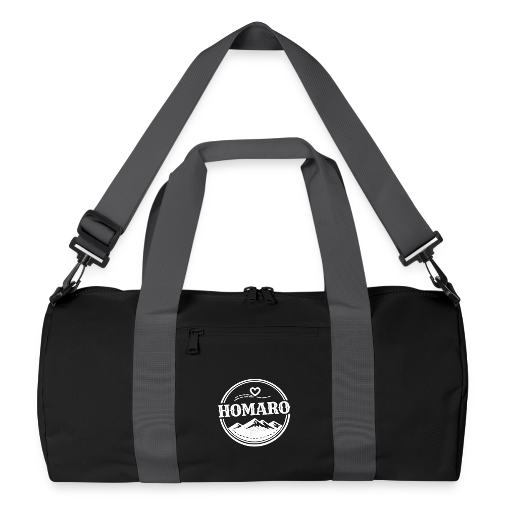 HOMARO Style recycelte Duffel Tasche - black/graphite grey