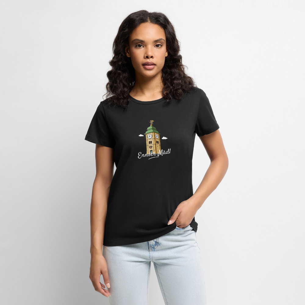 Ennser Mädl Frauen Premium T-Shirt schwarz - black