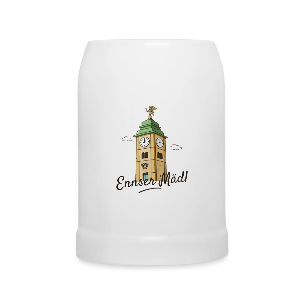 Ennser Mädl Bierkrug - white