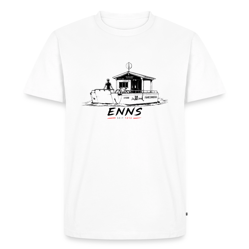 Radfähre Männer Premium T-Shirt - white
