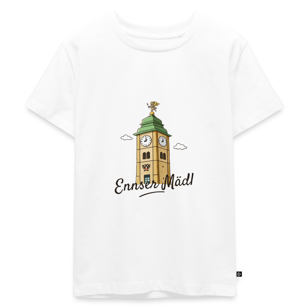 Ennser Mädl Kids' Premium T-Shirt weiß - white
