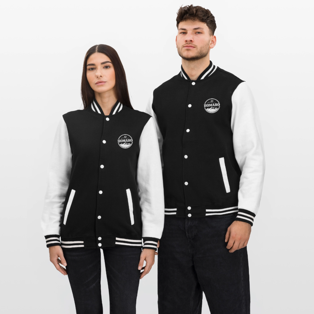 HOMARO Style College Jacke - black/white