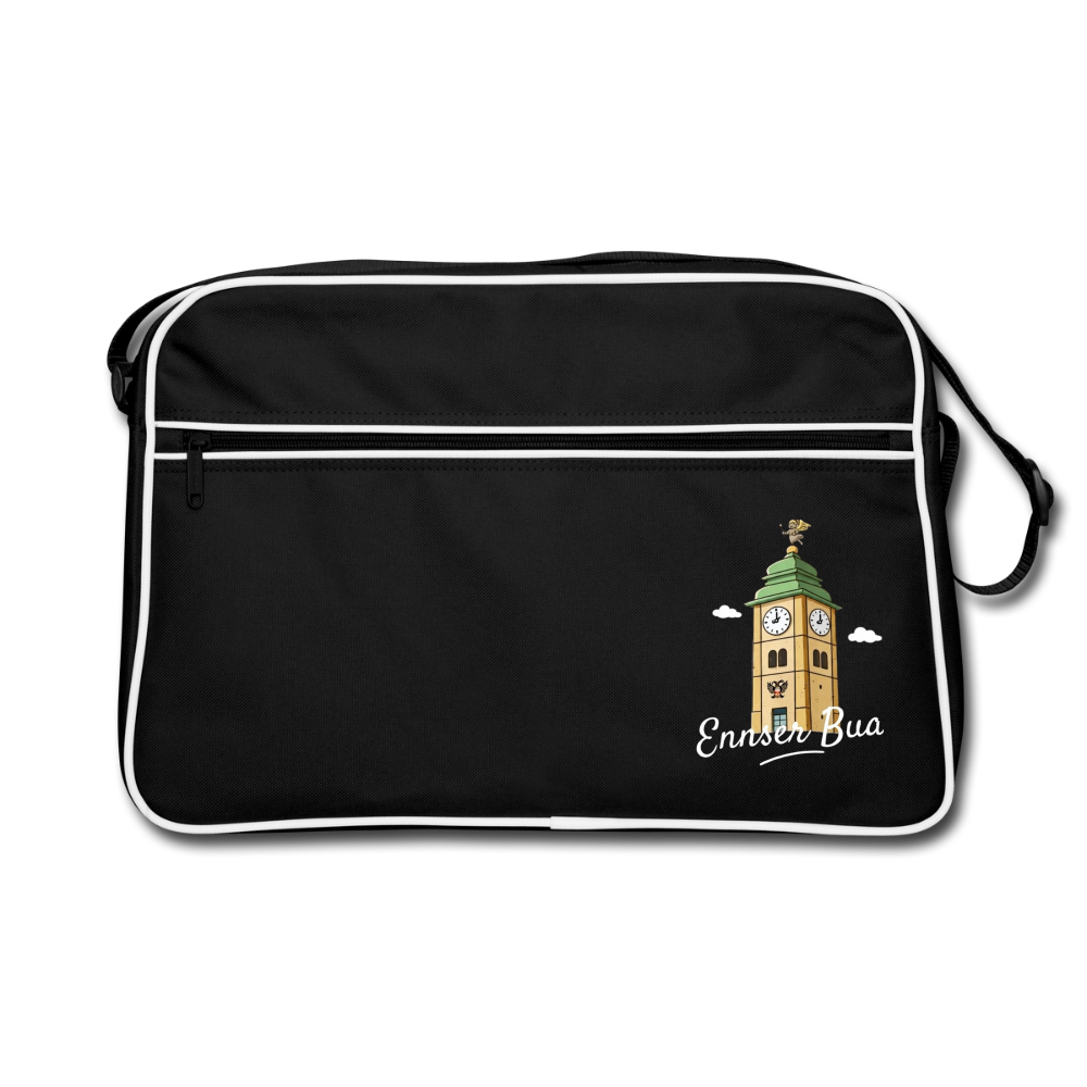 Ennser Bua Retro Tasche - black/white