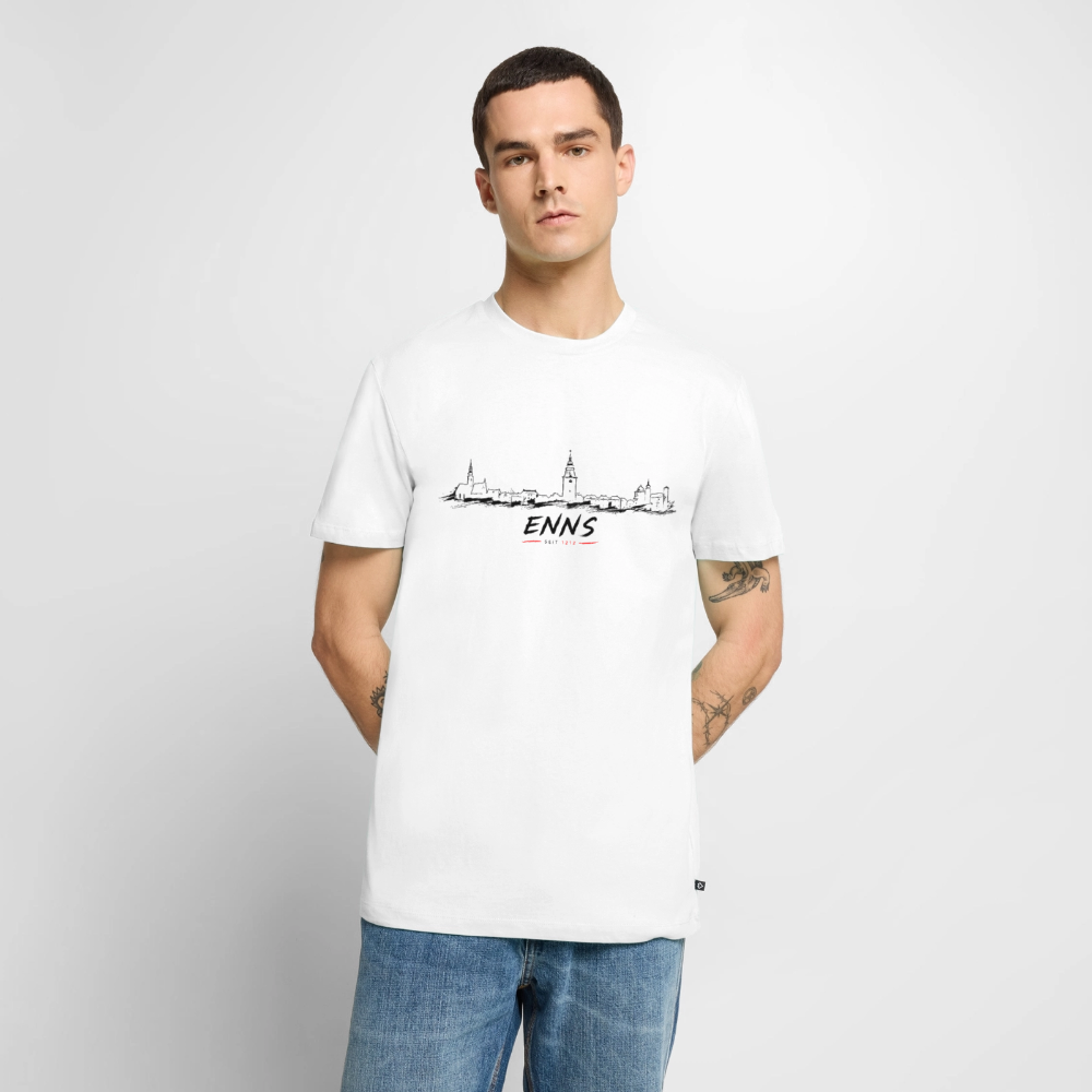 Skyline Männer Premium T-Shirt - white
