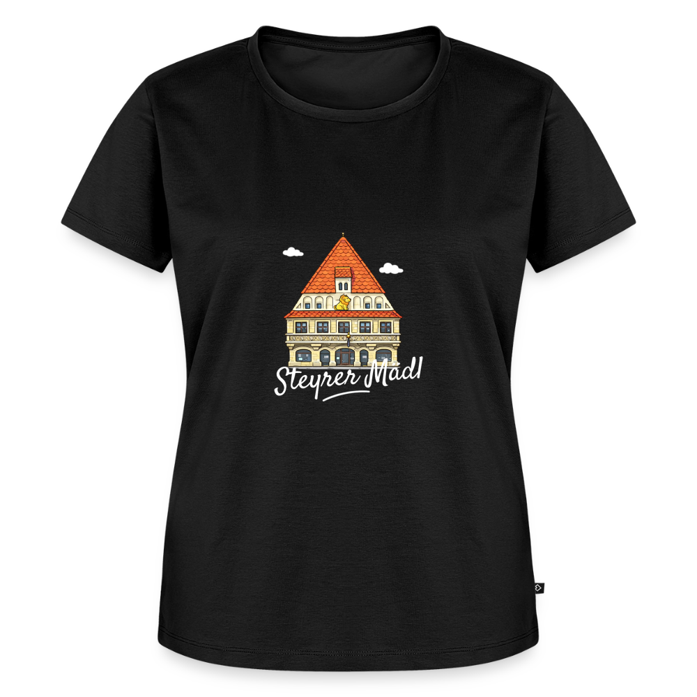 Steyrer Mädl Frauen Premium T-Shirt - Schwarz
