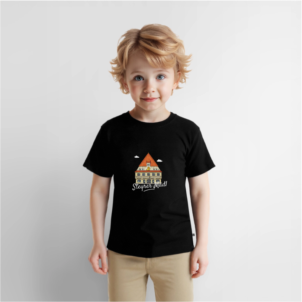 Steyrer Mädl Kinder Premium T-Shirt schwarz - Schwarz