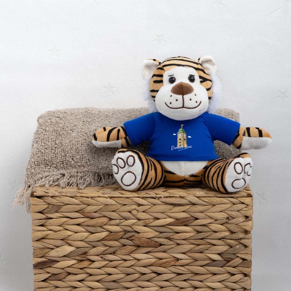 Ennser Bua Plüsch Tiger blau - royal blue