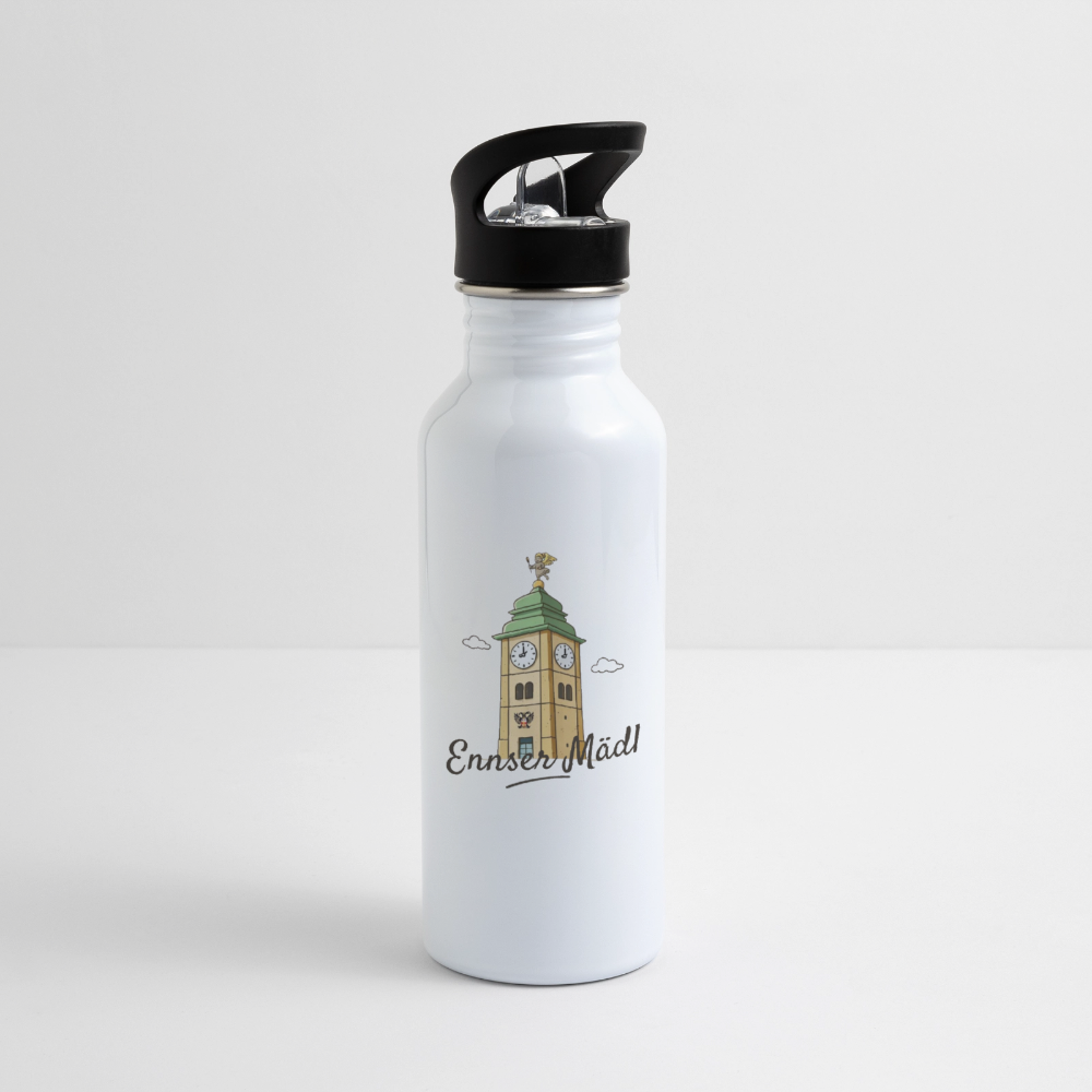 Ennser Mädl Trinkflasche - white