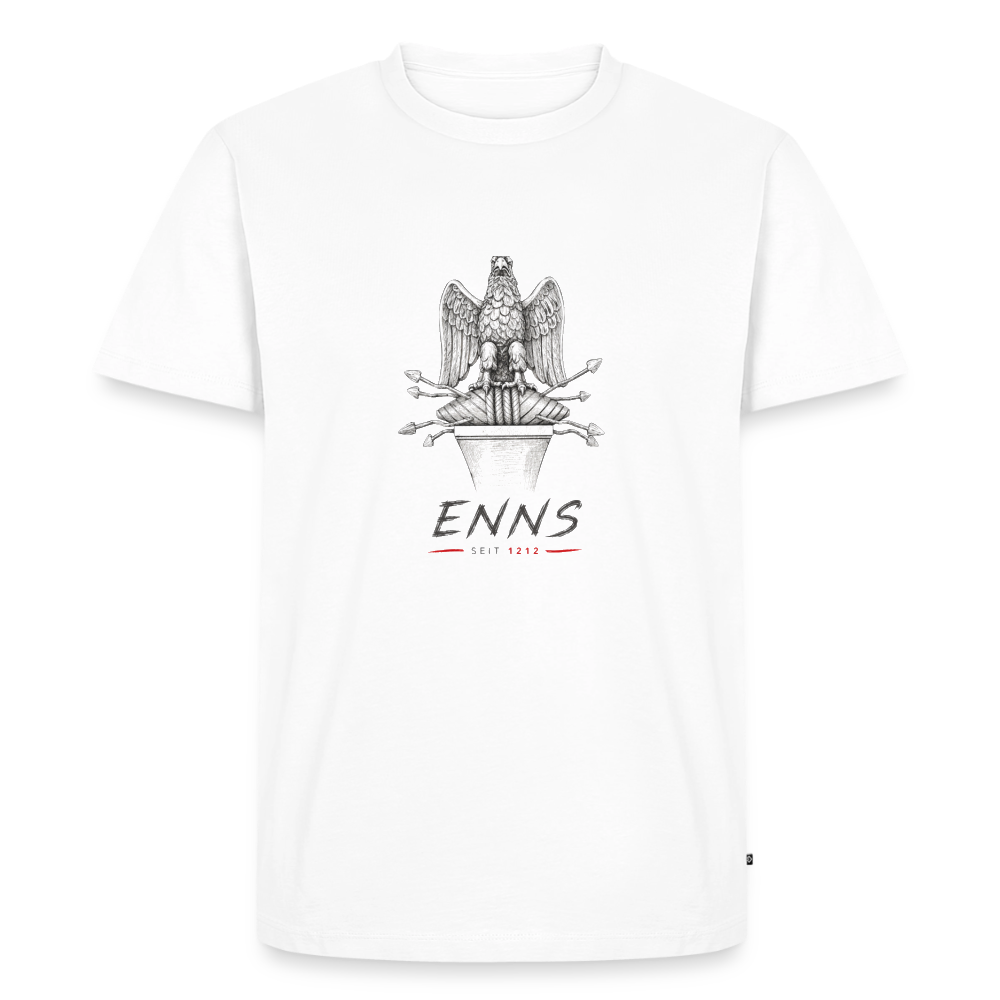 Adler Männer Premium T-Shirt - white