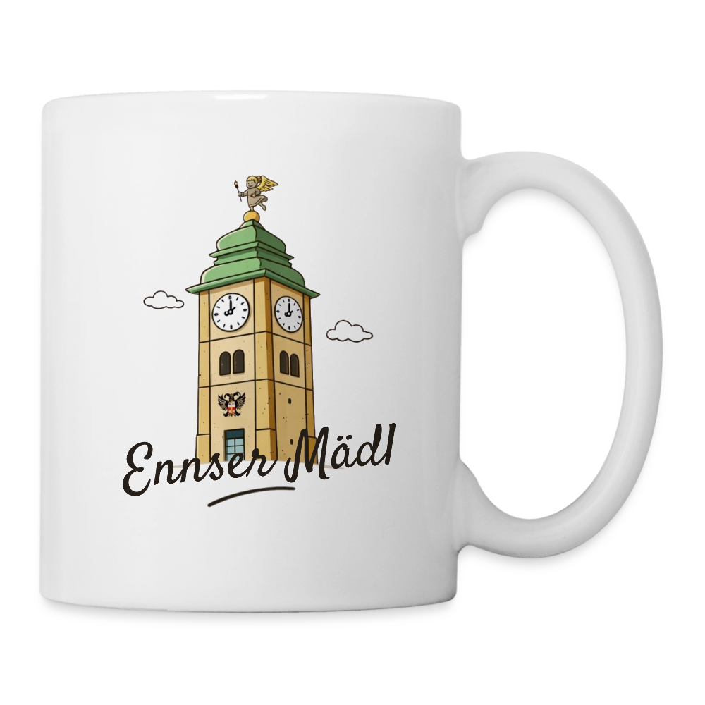 Ennser Mädl Tasse weiß - white