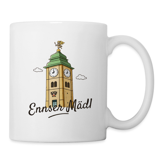 Ennser Mädl Tasse weiß - white