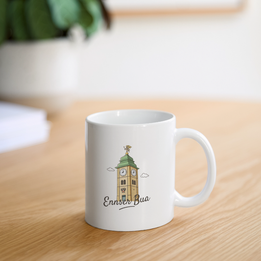 Ennser Bua Tasse weiß - white