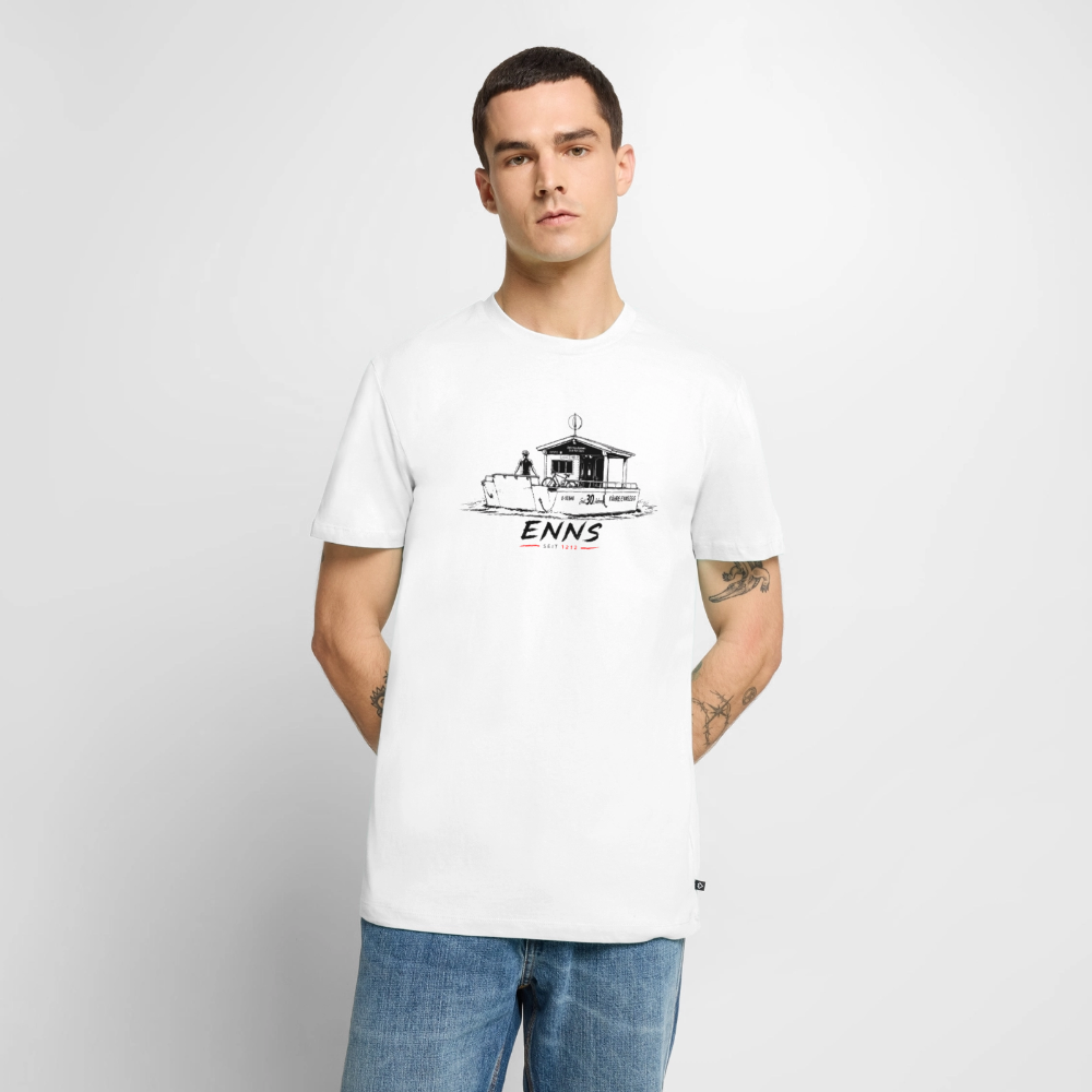 Radfähre Männer Premium T-Shirt - white